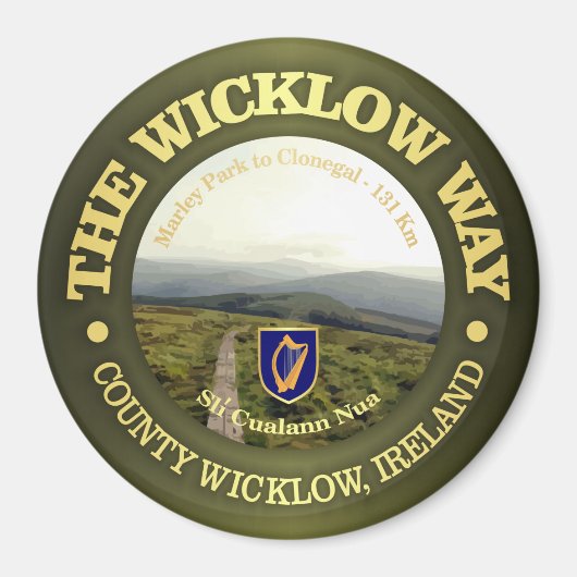 Der Wicklow-Weg Magnet (Vorne)