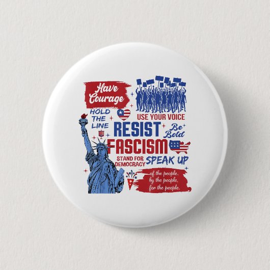 Der Widerstand des Faschismus liberaler Aktivist g Button (Vorderseite)
