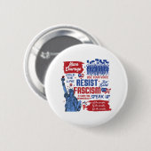 Der Widerstand des Faschismus liberaler Aktivist g Button (Vorne & Hinten)