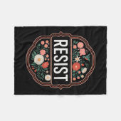 Der Widerstand gegen den Blumenprotest Trump gegen Fleecedecke (Vorderseite (Horizontal))