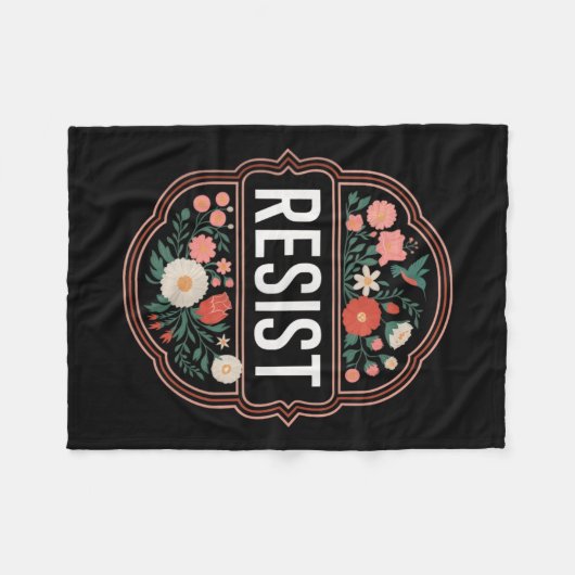 Der Widerstand gegen den Blumenprotest Trump gegen Fleecedecke (Vorderseite (Horizontal))