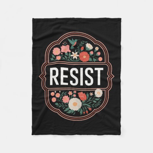 Der Widerstand gegen den Blumenprotest Trump gegen Fleecedecke (Vorderseite)