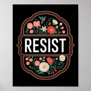 Der Widerstand gegen den Blumenprotest Trump gegen Poster