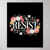 Der Widerstand gegen den Blumenprotest Trump gegen Poster (Vorne)