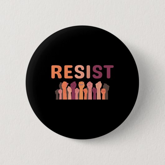 Der Widerstand gegen Trump ist Teil der Faust-Wide Button (Vorderseite)