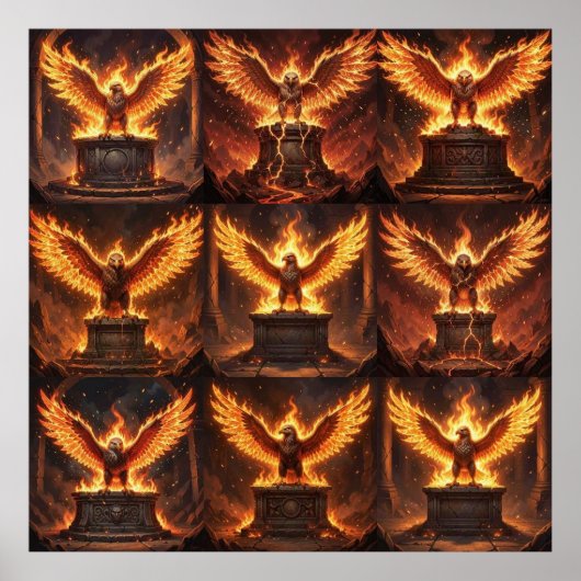 Der widerstandsfähige Flammenaltar Poster (Vorne)