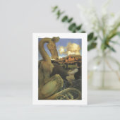 Der widerstrebende Drache, Maxfield Parrish Fine Postkarte (Stehend Vorderseite)