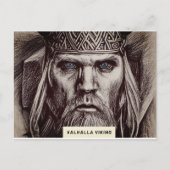 Der Wikinger Symbolismus von Valhalla - Auf einer Postkarte (Vorderseite)
