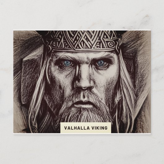 Der Wikinger Symbolismus von Valhalla - Auf einer  Postkarte (Vorderseite)