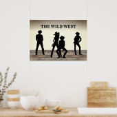 Der "Wild West Custom Text" Poster (Küche)