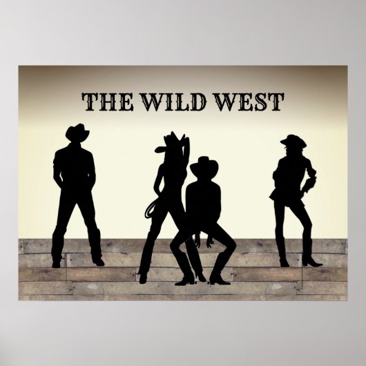 Der "Wild West Custom Text" Poster (Vorne)