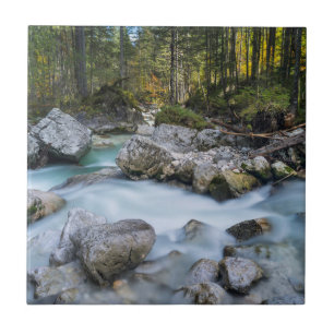 Der Wildbach Ramsauer Ache Fliese