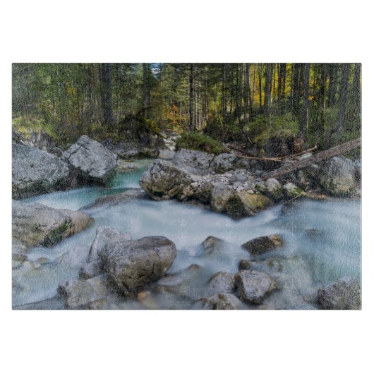 Der Wildbach Ramsauer Ache Schneidebrett (Vorderseite)