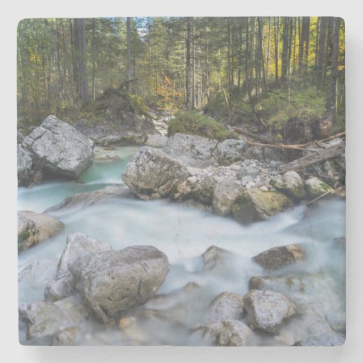 Der Wildbach Ramsauer Ache Steinuntersetzer (Vorderseite)