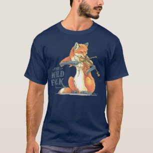 Der wilde Fox auf der Geige T-Shirt