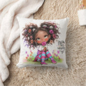 Der wilde Girl-Traum ist wie ein Einhornkissen Kissen (Decke)