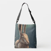 Der wilde Hasen im Wald Tragetaschen Mit Langen Trägern (Rückseite)