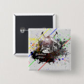 Der wilde Knopf Button (Vorne & Hinten)