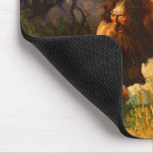 Der Wilde Mann von Tabor Island von N. C. Wyeth Mousepad (Ecke)