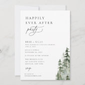 Der wilde Pinienwald ist glücklich, je nach Party Einladung (Vorderseite)