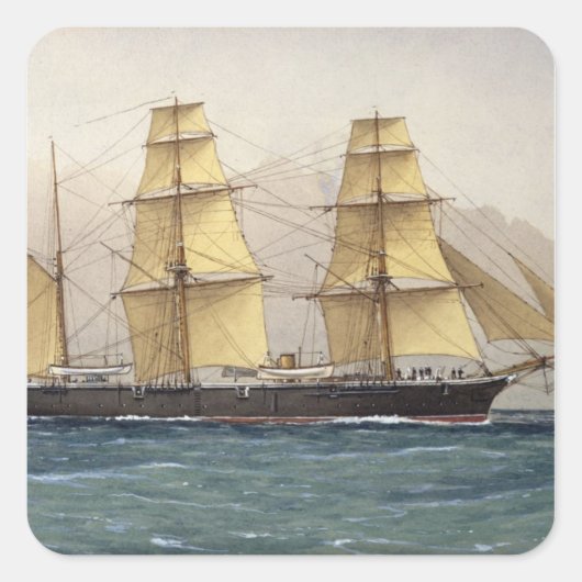 Der Wilde Schwan, 1906 Quadratischer Aufkleber (Vorderseite)