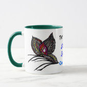 Der wilde Seitenschmetterling Tasse (Links)