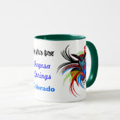 Der wilde Seitenvogel Tasse (VorderseiteRechts)