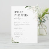 Der wilde Wald glücklicherweise je nach dem Party Einladung (Stehend Vorderseite)