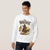 Der Wilde Westen – Cowboy in Aktion Sweatshirt (Vorne ganz)