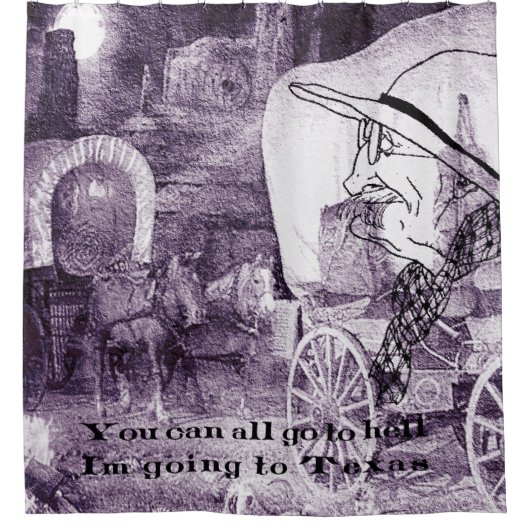 Der wilde Westen Duschvorhang (Vorderseite)