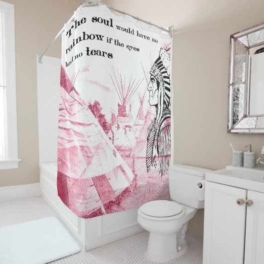 Der wilde Westen Duschvorhang (Beispiel)