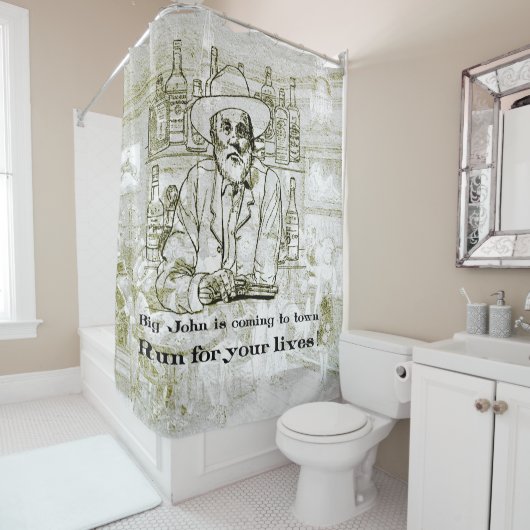 Der wilde Westen Duschvorhang (Beispiel)