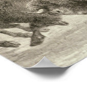 Der "Wilde Westen" im Großamerikanischen Poster (Ecke)