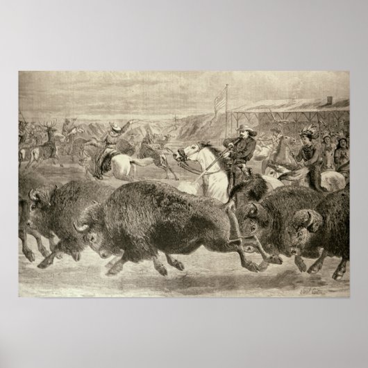 Der "Wilde Westen" im Großamerikanischen Poster (Vorne)