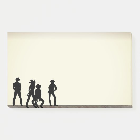 Der Wilde Westen Post-it Klebezettel (Vorderseite)