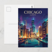 Der Willis Tower USA Postkarte (Vorne/Hinten)