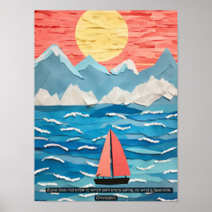 Der Wind der Weisheit: Stoische Einblicke durch Ch Poster