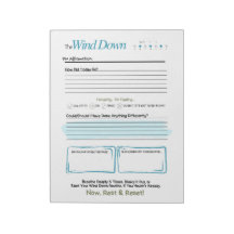 Der WIND DOWN – 5-Minuten-Abend-Journal-Notizblock