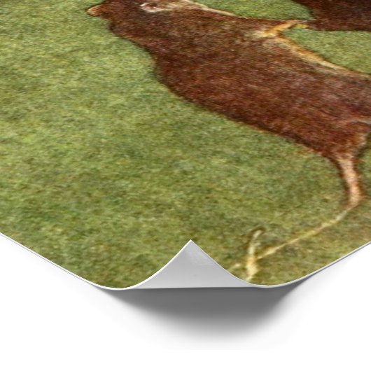 Der Wind in der Original-Illustration Poster (Ecke)