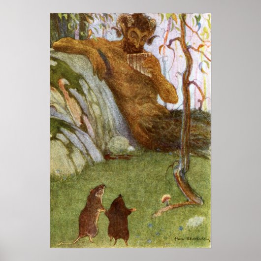 Der Wind in der Original-Illustration Poster (Vorne)