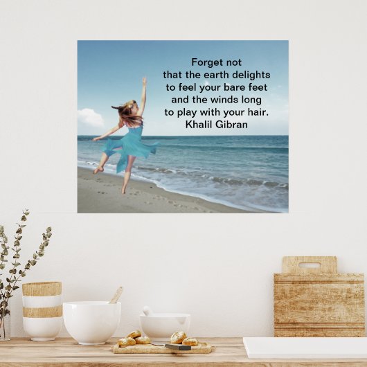 Der Wind sehnt sich danach, mit deinen Haaren zu s Poster (Küche)