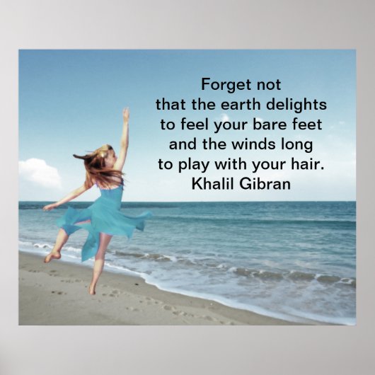 Der Wind sehnt sich danach, mit deinen Haaren zu s Poster (Vorne)