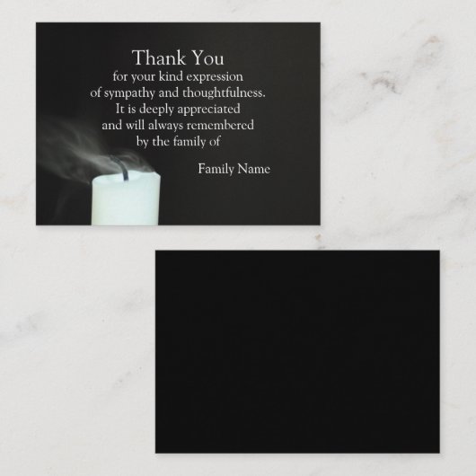 Der Wind und die Kerze, die du dir verpasst hast Mitteilungskarte (Vorne/Hinten)