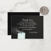 Der Wind und die Kerze, die du dir verpasst hast Mitteilungskarte (Vorderseite/Rückseite Beispiel)