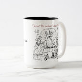 Der Wind unter meiner Bulldogge-Tasse Zweifarbige Tasse (VorderseiteRechts)