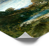 Der Windstoß (Courbet 1865) Poster (Ecke)