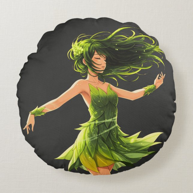 Der Windsurfer Rundes Kissen (Vorderseite)