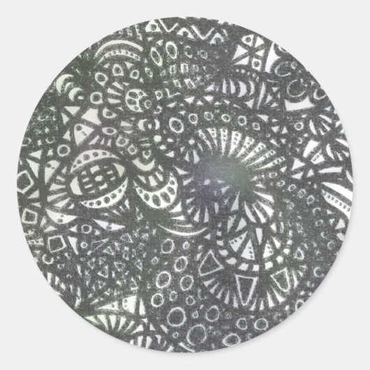 Der Windwurm A1 Runder Aufkleber (Vorderseite)