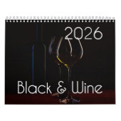 Der Wine Wall Calendar 2026 - Schwarz & Wein Kalender (Titelbild)