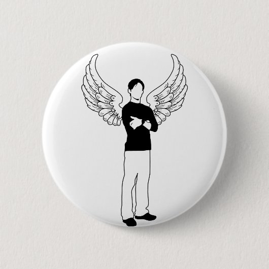 Der Winged Geldnehmer Button (Vorderseite)